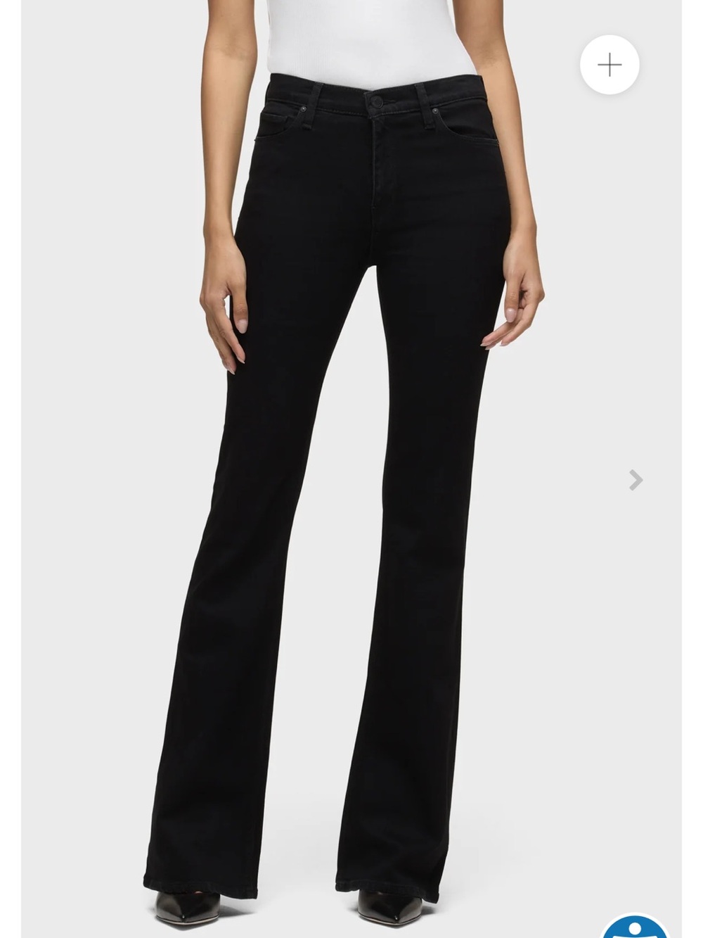 HUDSON Barbara High-Rise Bootcut Jean in Black